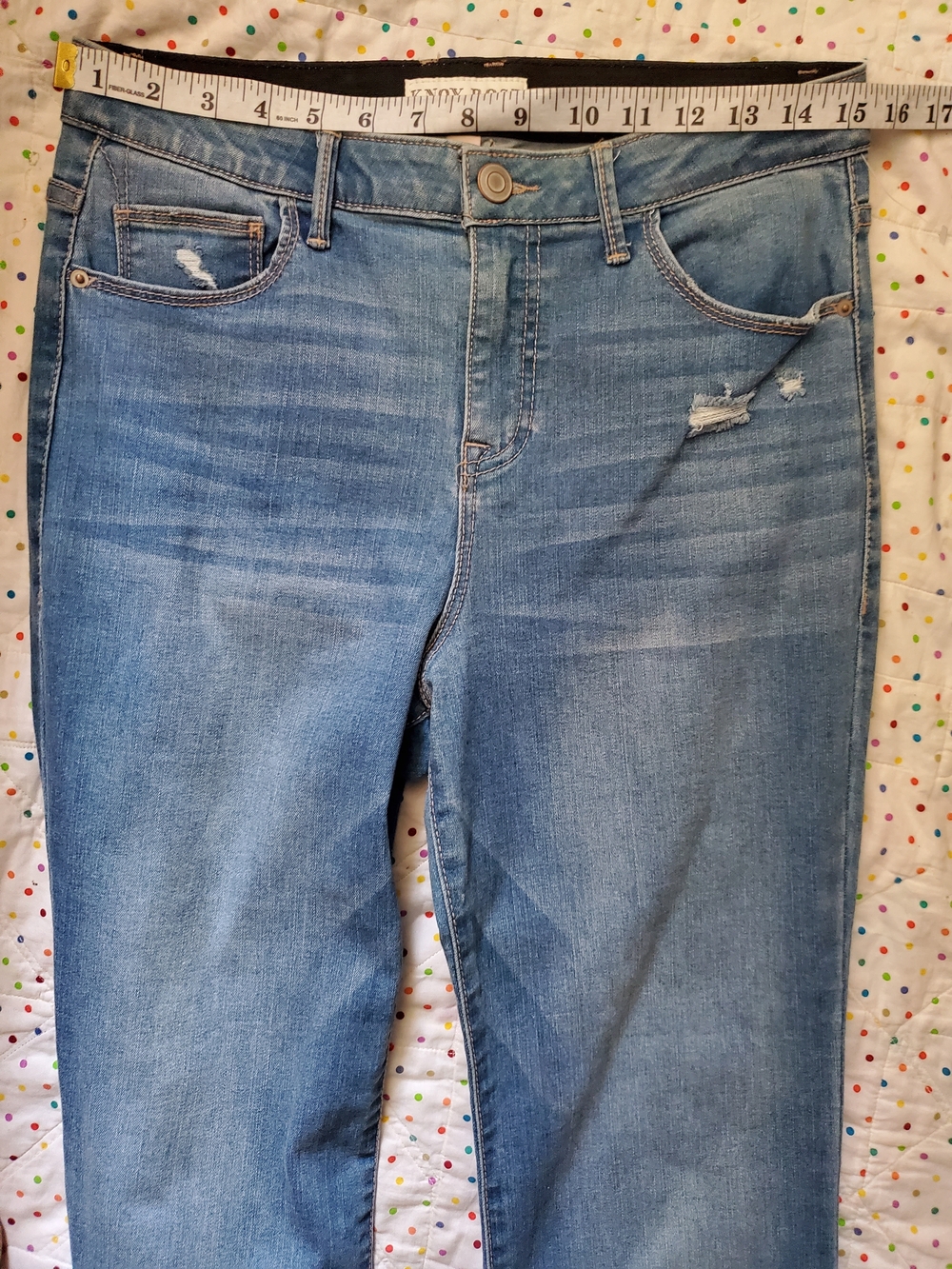 Knox Rose Light Blue Flare Jeans - Picture 8 of 11